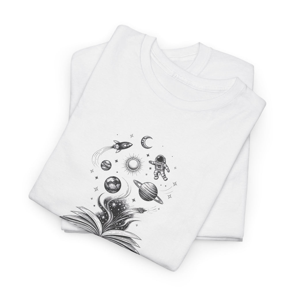 Dreamer T‑Shirt — Illustrated Book & Space Design