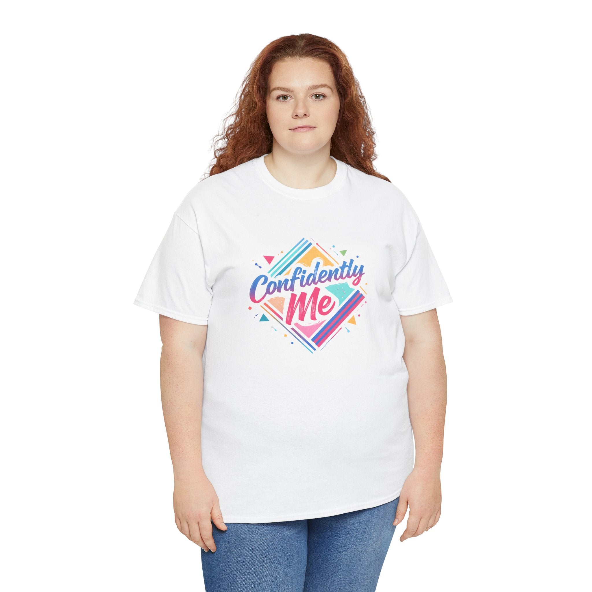 Confidently Me Tee — Retro Pastel Self-Love Graphic T-Shirt