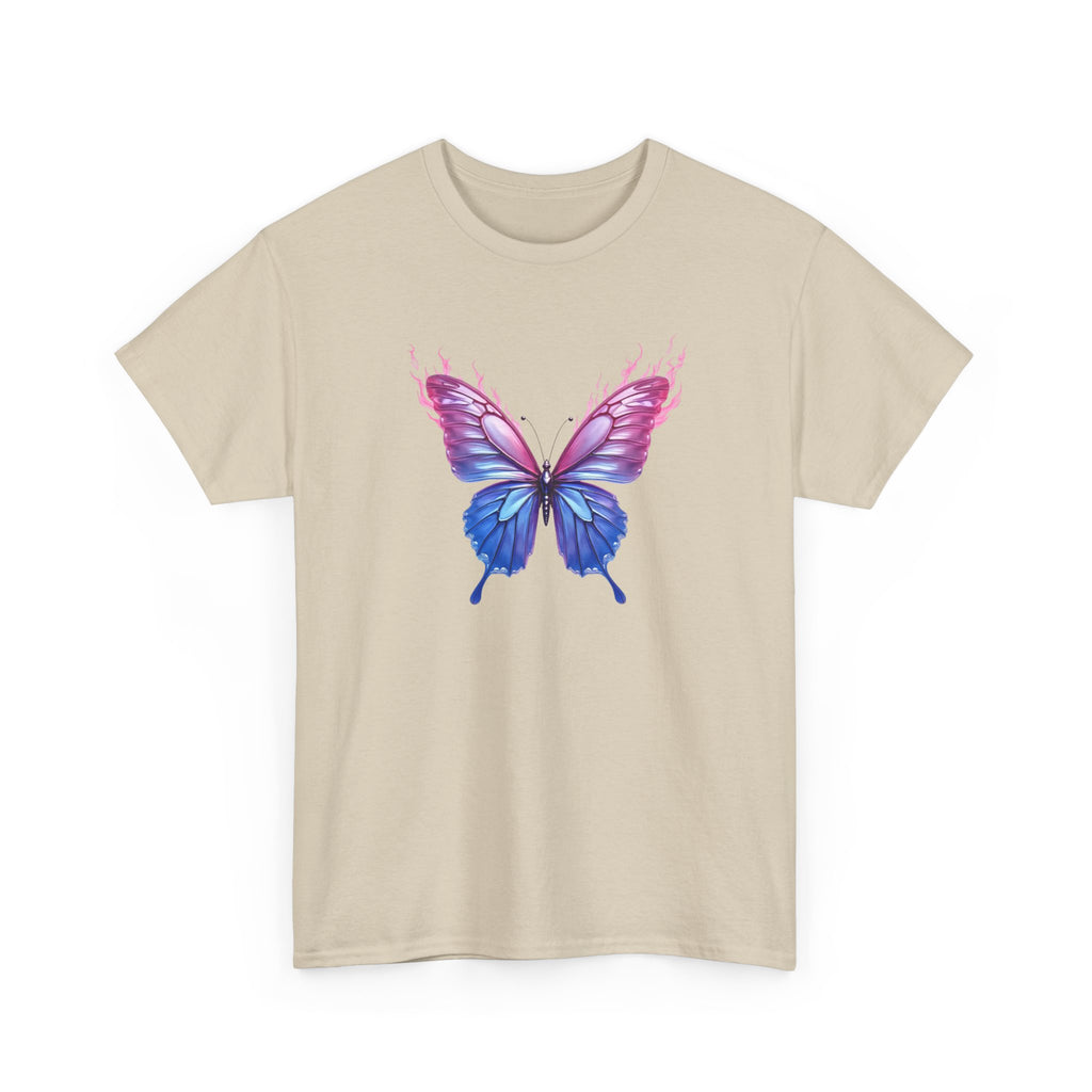 Butterfly Graphic Tee — Pink & Blue Watercolor Butterfly Shirt