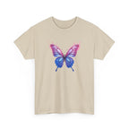 Butterfly Graphic Tee — Pink & Blue Watercolor Butterfly Shirt