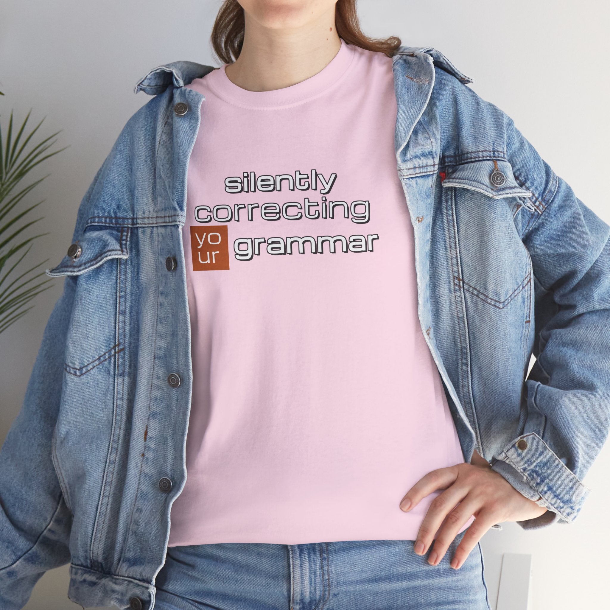 Grammar Nerd T-Shirt — "Silently Correcting Your Grammar" Sarcastic Humor Tee