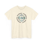 Teacher Inspirational Tee — "Teach" with Kindness, Confidence, Respect & Compassion