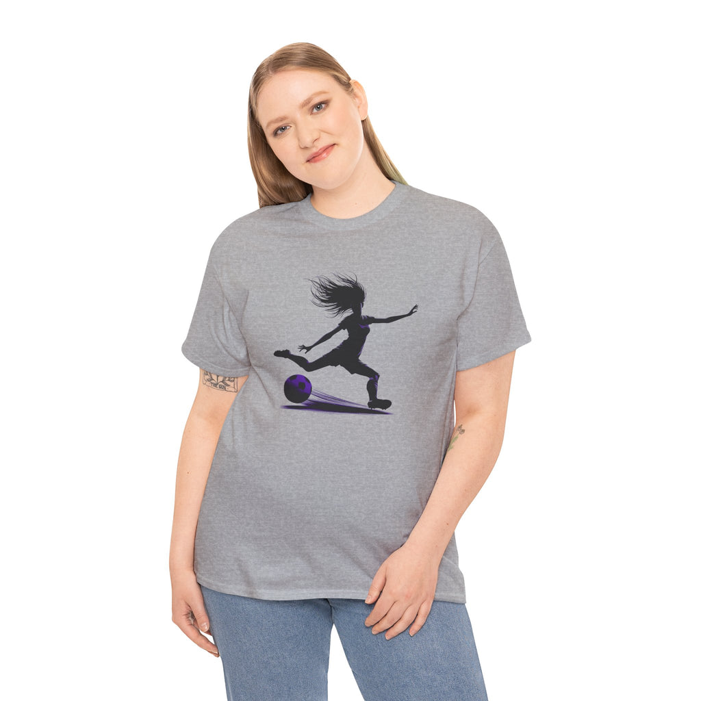 Girls Soccer Silhouette T-Shirt – Soccer Player Graphic Tee