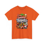 Powered By Tailgates T‑Shirt - Graphic Tee For Sports Fans