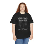 Teacher Floral Rain T-Shirt — Elegant Teacher Appreciation Tee
