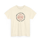 Stay Awesome Graphic Tee — "Stay Wild, Loud, Weird, Cool, Groovy, Awesome"