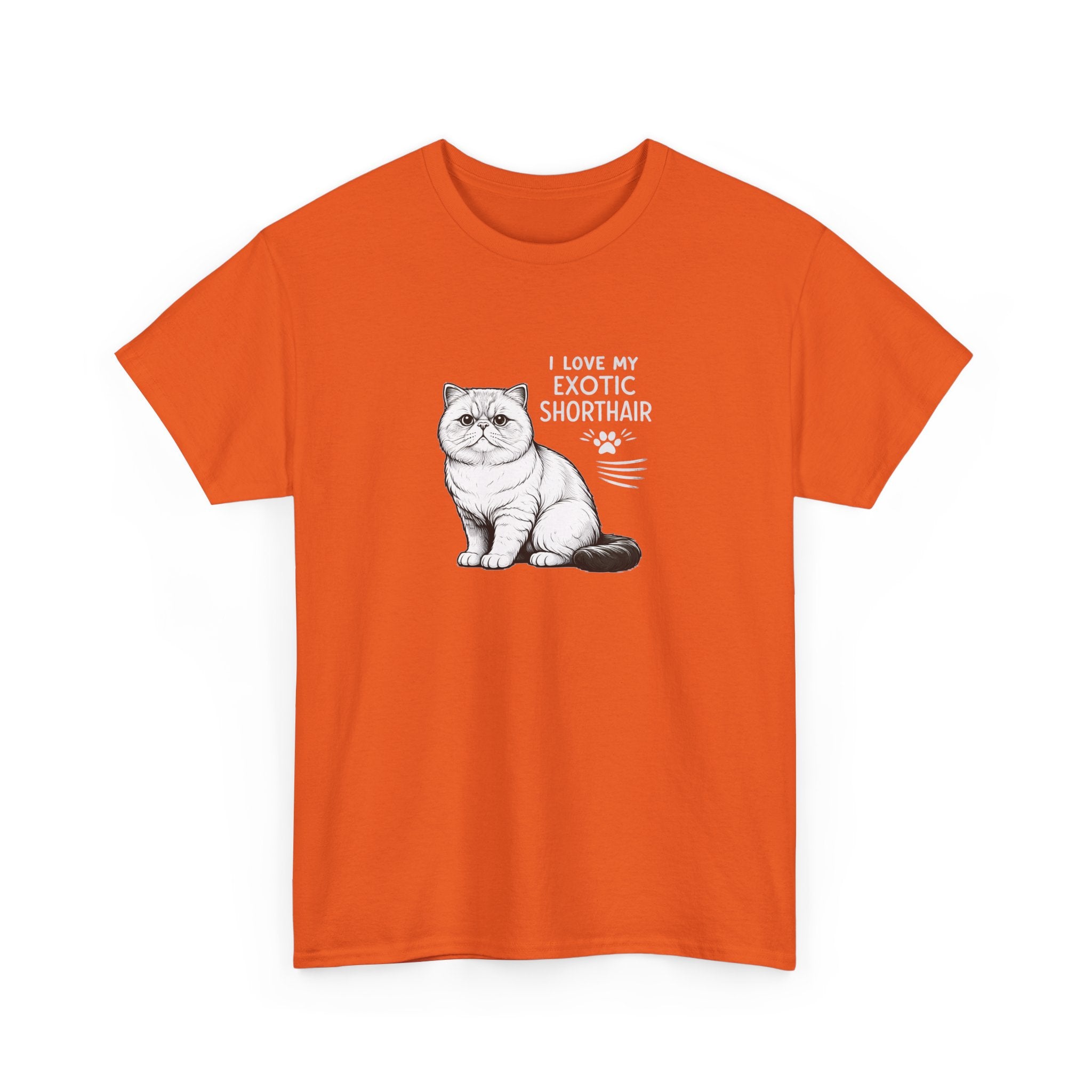Exotic Shorthair Cat T-Shirt — "I Love My Exotic Shorthair" Cat Lover Tee