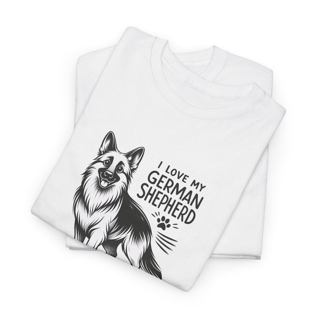 I Love My German Shepherd T-Shirt — Cute German Shepherd Dog Tee for Dog Lovers