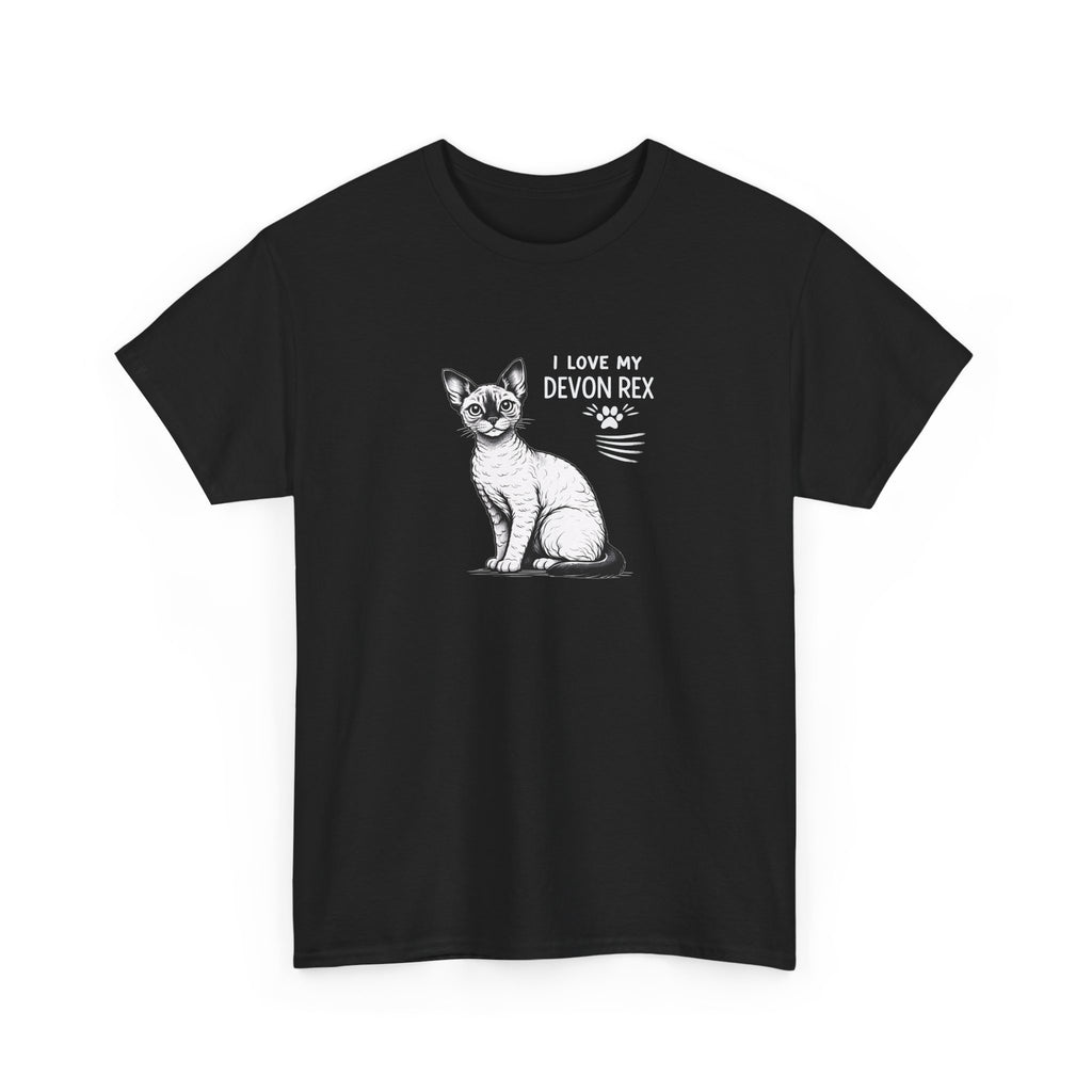 Devon Rex Cat T-Shirt — I Love My Devon Rex Graphic Tee