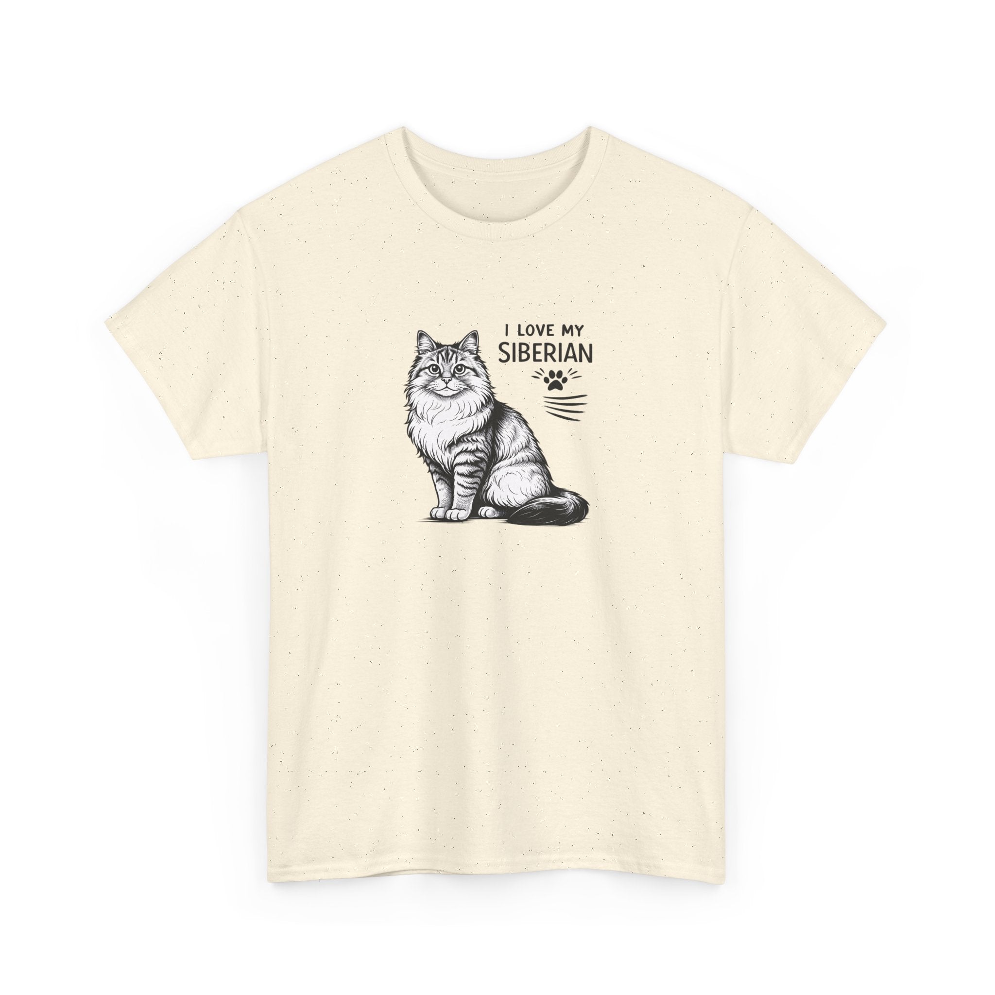 Siberian Cat T-Shirt — "I Love My Siberian" Tee