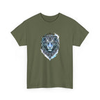 Tiger T-Shirt — Intricate Blue And White Tiger Graphic Tee