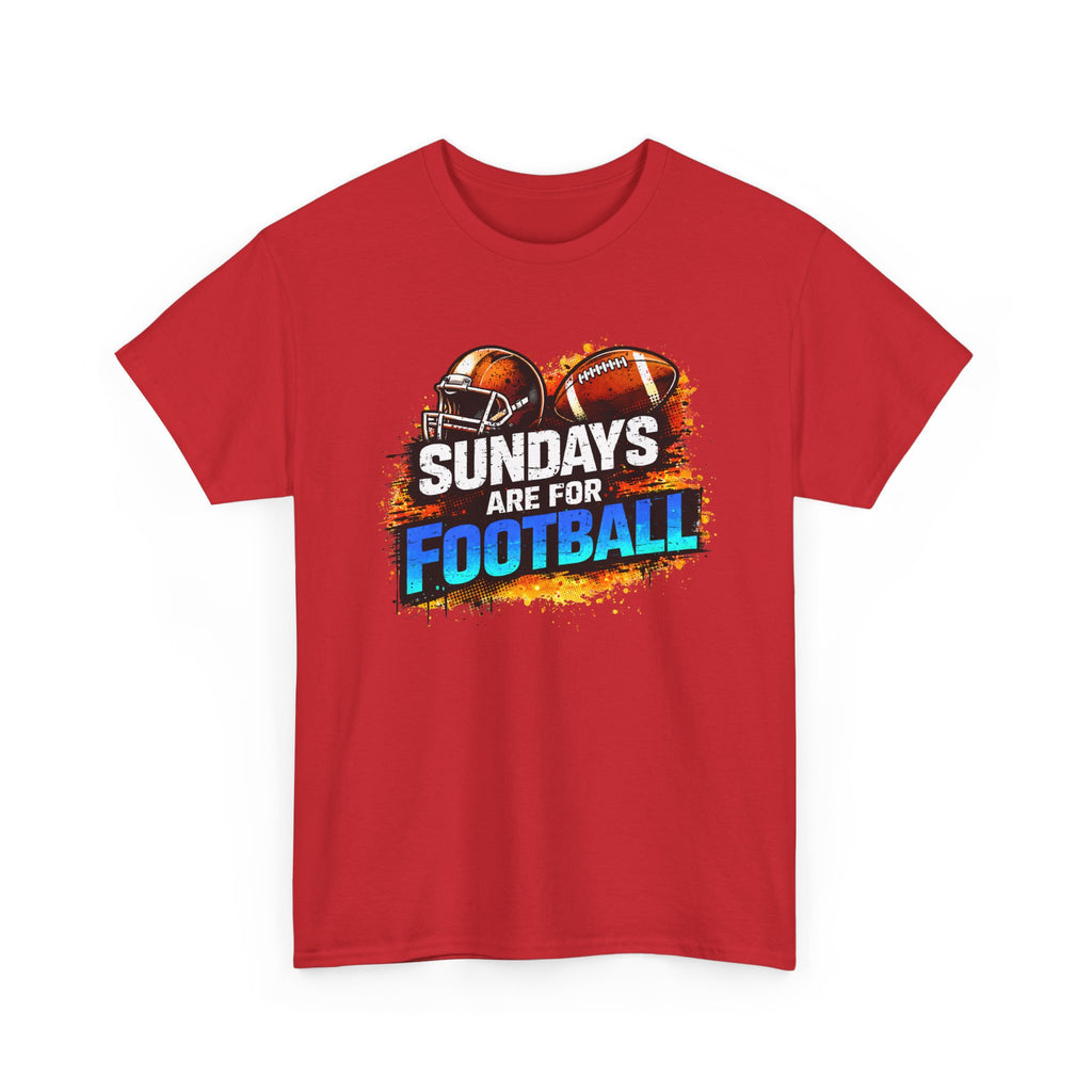 Sundays Are for Football T-Shirt — Football Fan Graphic Tee
