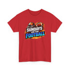Sundays Are for Football T-Shirt — Football Fan Graphic Tee