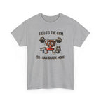I Go to the Gym So I Can Snack More - Funny Fitness Gym Snack T‑Shirt