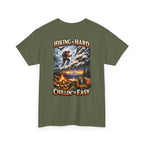 Hiking Is Hard, Chillin' Is Easy T-Shirt — Outdoor Camping Adventure Tee