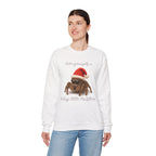 Cute Jumping Spider Christmas Sweatshirt – "Have yourself a hairy little Christmas"