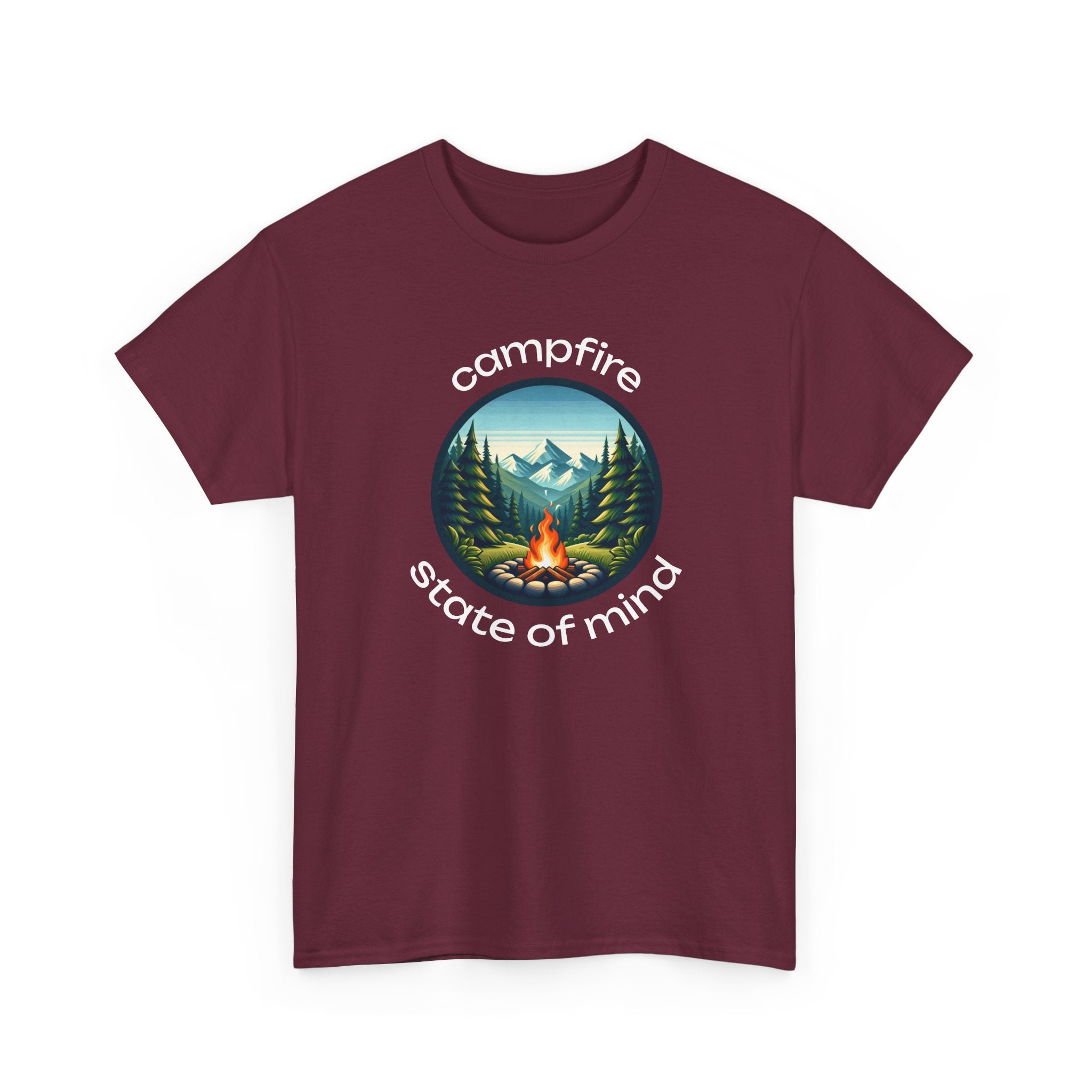 Campfire State of Mind T-Shirt — Outdoor Camping Graphic Tee