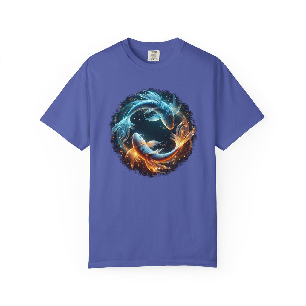 Yin Yang Koi Fish T-Shirt — Fire & Water Koi Circle Tee