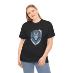 Tiger T-Shirt — Intricate Blue And White Tiger Graphic Tee