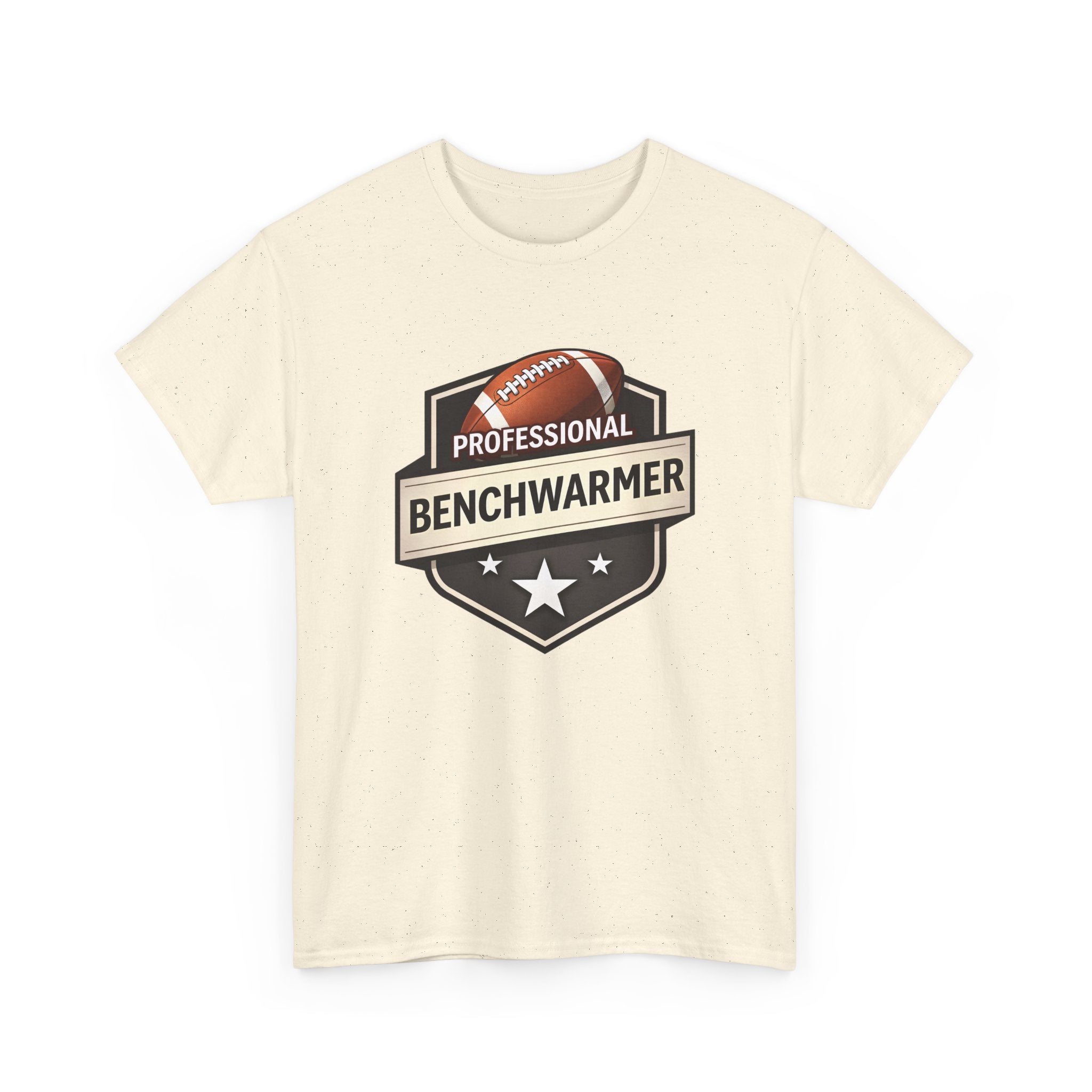 Professional Benchwarmer Football T‑Shirt — Funny Sports Tee for Fans & Backup Players
