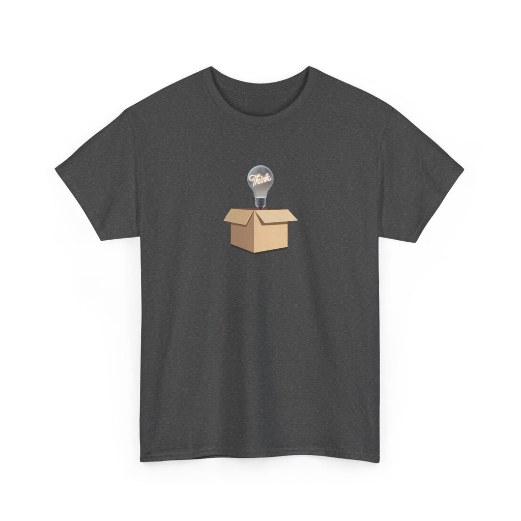 T-Shirt — Lightbulb Idea Think Outside The Box Graphic Tee