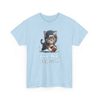 Funny Football Cat T-Shirt — "Run. Hit. Repeat." Cute Helmet Kitten Tee for Football Fans