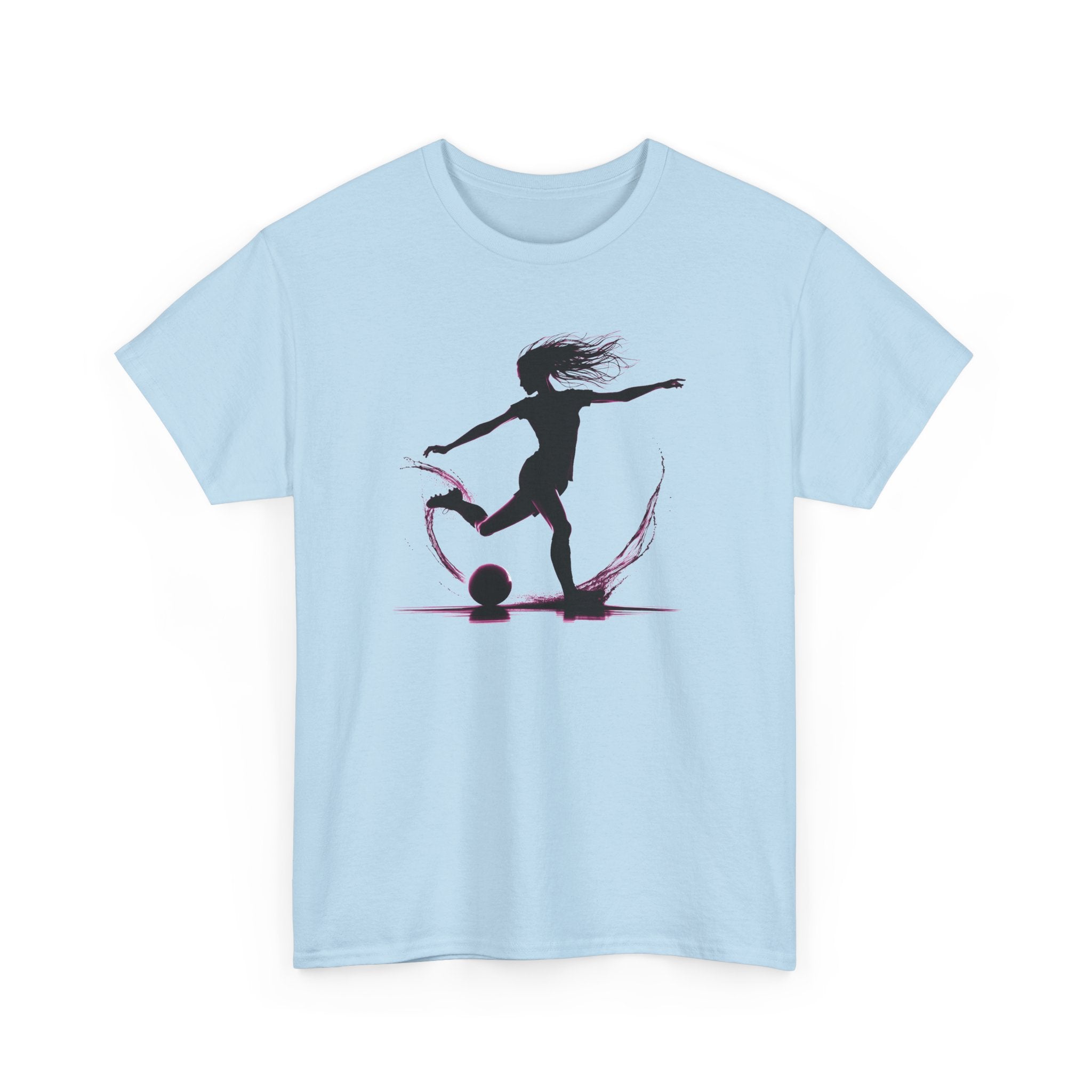 Woman Soccer Player Silhouette T‑Shirt