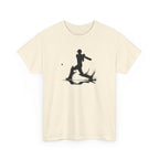 Cricket Silhouette Tee — Batter Hitting Ball Graphic Shirt
