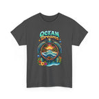 Ocean Dreams T‑Shirt — Tropical Sunset Sea Turtle Graphic Tee