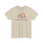 'Tired But Awesome' Cute Cat Relaxing Graphic Tee