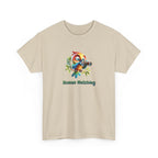 T‑Shirt — Cute Bird with Binoculars "Human Watching" Graphic Tee