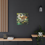 Gold Crystal Koi Fish Canvas Wall Art — Stretched Matte 1.25"