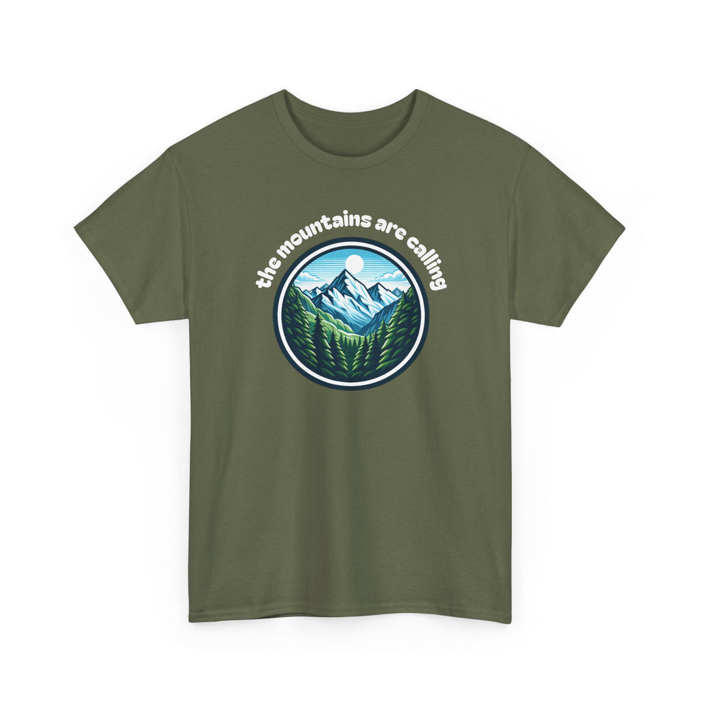Mountains Are Calling T-Shirt — Scenic Hiking Graphic Tee