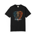Elephant Head Graphic Tee — 'Be Strong' Tribal Art T-Shirt