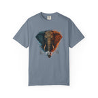 Elephant Head Graphic Tee — 'Be Strong' Tribal Art T-Shirt