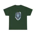 Tiger T-Shirt — Intricate Blue And White Tiger Graphic Tee