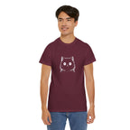 Cat Face Graphic Tee – Cute Minimalist Kitten T-Shirt