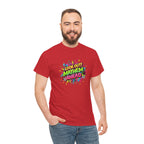 Look Out! Mayhem Ahead Graphic Tee — Colorful Retro Comic Humor Shirt