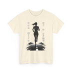 Woman Running Silhouette T‑Shirt – One Mile At A Time Graphic Tee