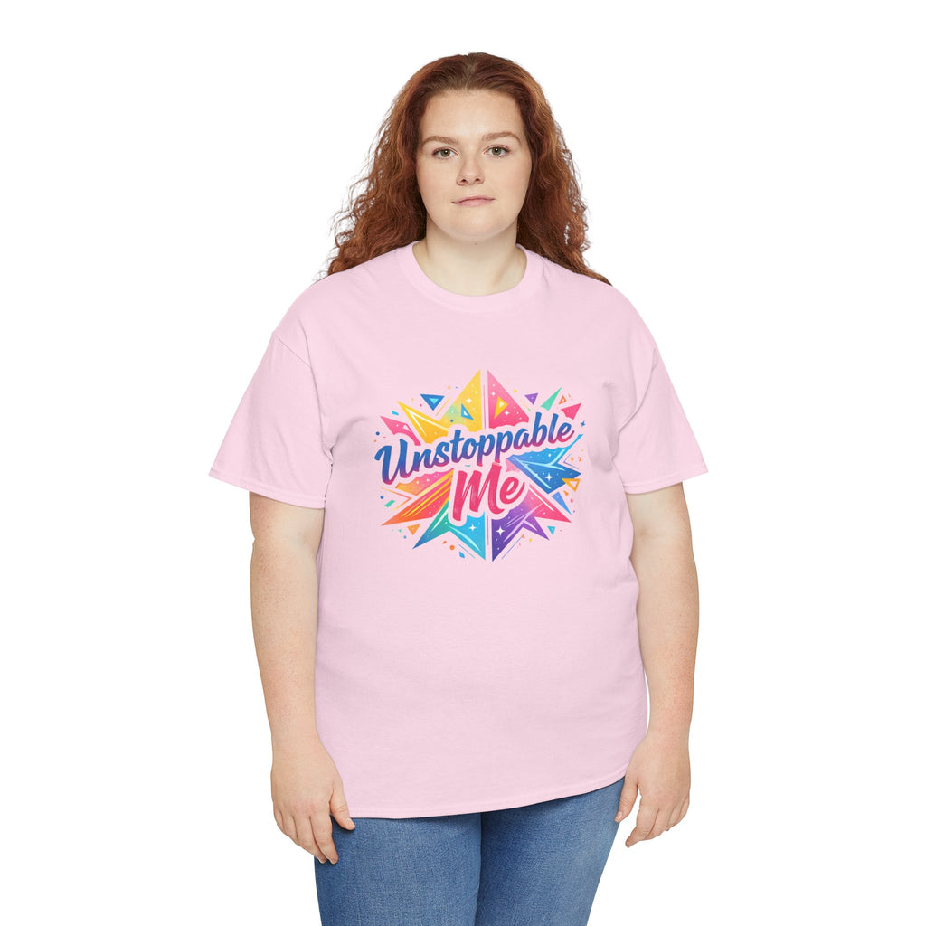 Unstoppable Me T-Shirt — Colorful Motivational Graphic Tee