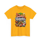 Powered By Tailgates T‑Shirt - Graphic Tee For Sports Fans