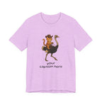 Cat Cowboy Riding Ostrich T-Shirt – Whimsical Western Animal Tee