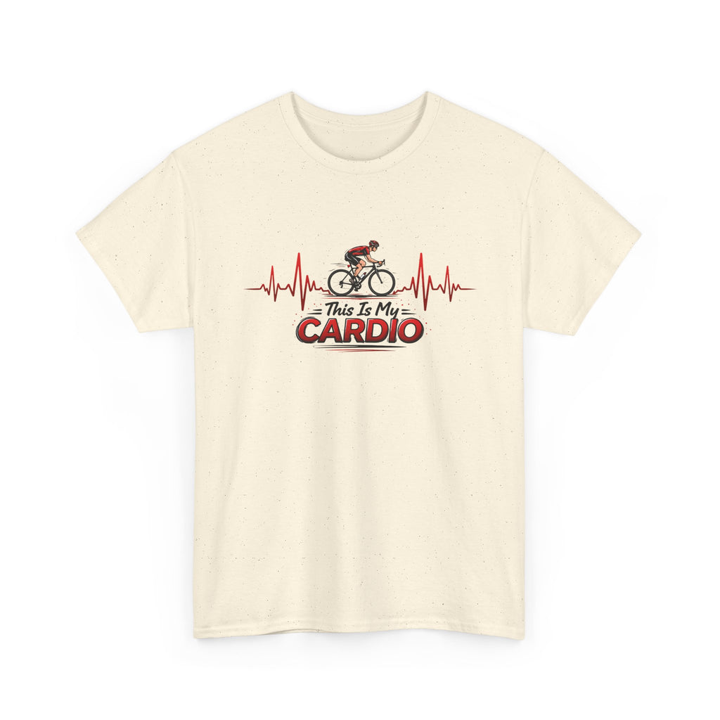 Cycling T‑Shirt — "This Is My Cardio" Bike Heartbeat Tee