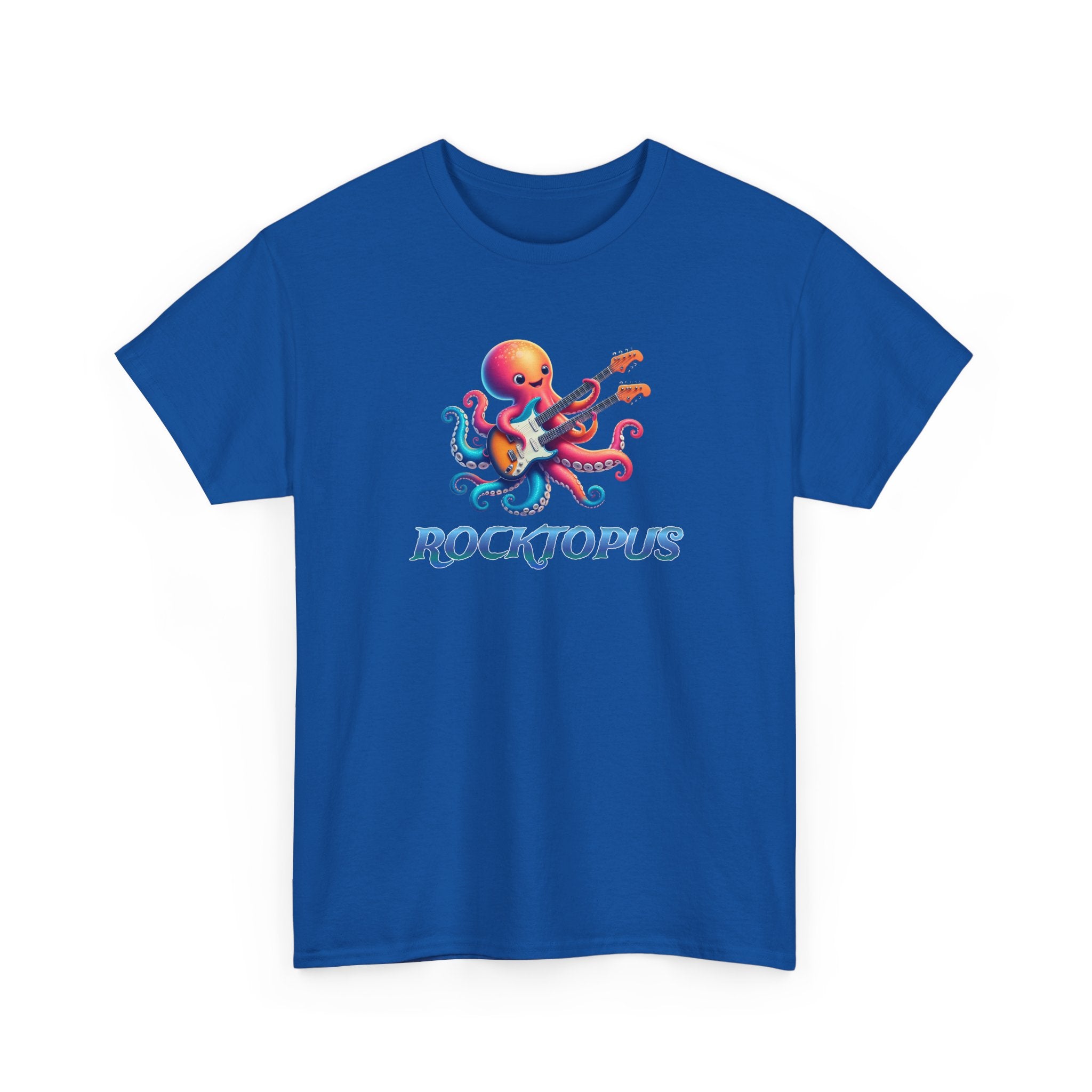 Rocktopus T-Shirt — Colorful Octopus Playing Guitar Tee