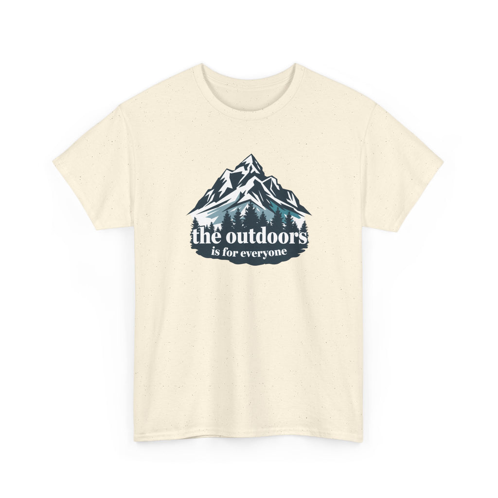 Outdoor Mountains T‑Shirt – “the outdoors is for everyone” Graphic Tee