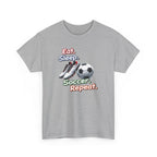 Soccer T-Shirt — "Eat. Sleep. Soccer. Repeat." Graphic Tee for Players & Fans