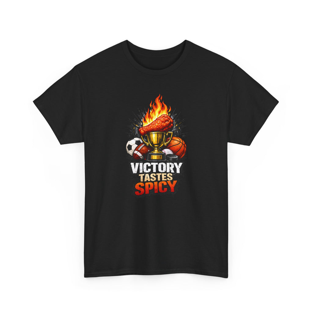 Victory Tastes Spicy Funny Sports Fan Wing T-Shirt
