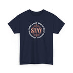 Stay Awesome Graphic Tee — "Stay Wild, Loud, Weird, Cool, Groovy, Awesome"