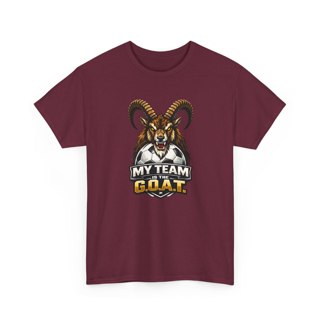 Goat Ibex Soccer Tee — "My Team Is the GOAT" Sports Fan T-Shirt