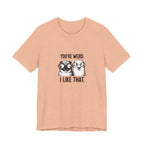 You're Weird I Like That T‑Shirt — Cute Pug Illustration Tee